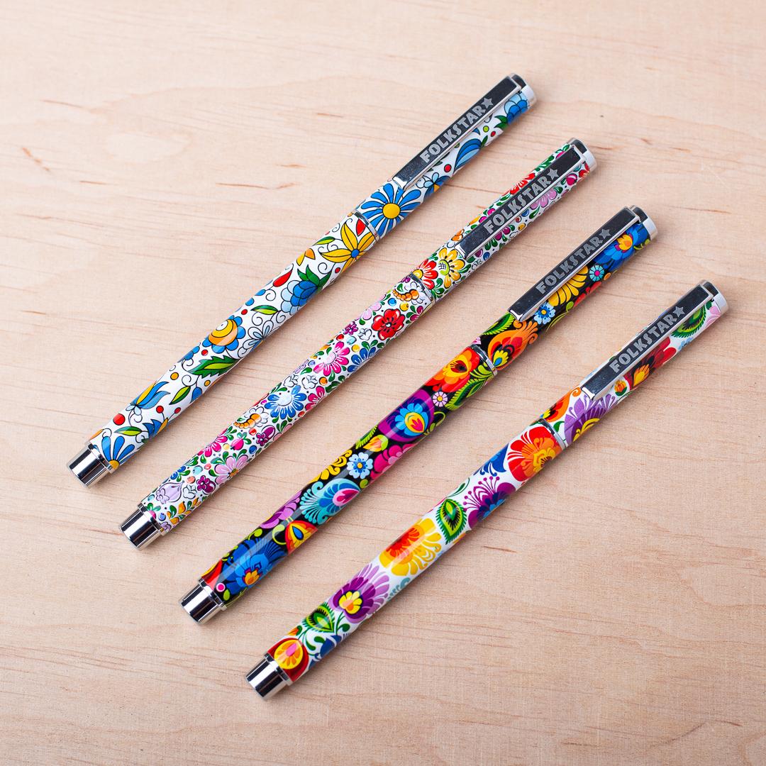 Kovové pero s uzáverom - modré