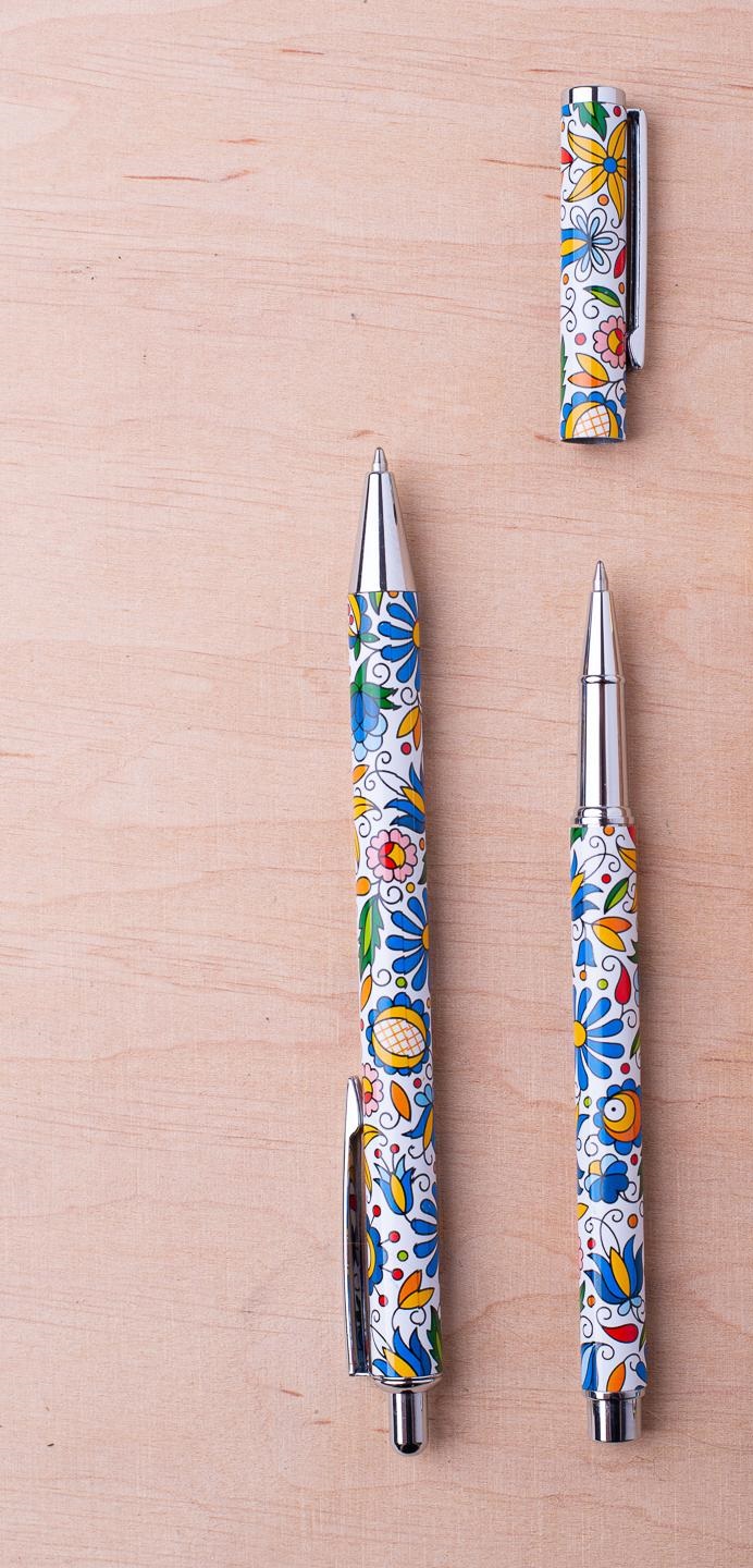 Kovové pero s uzáverom - modré