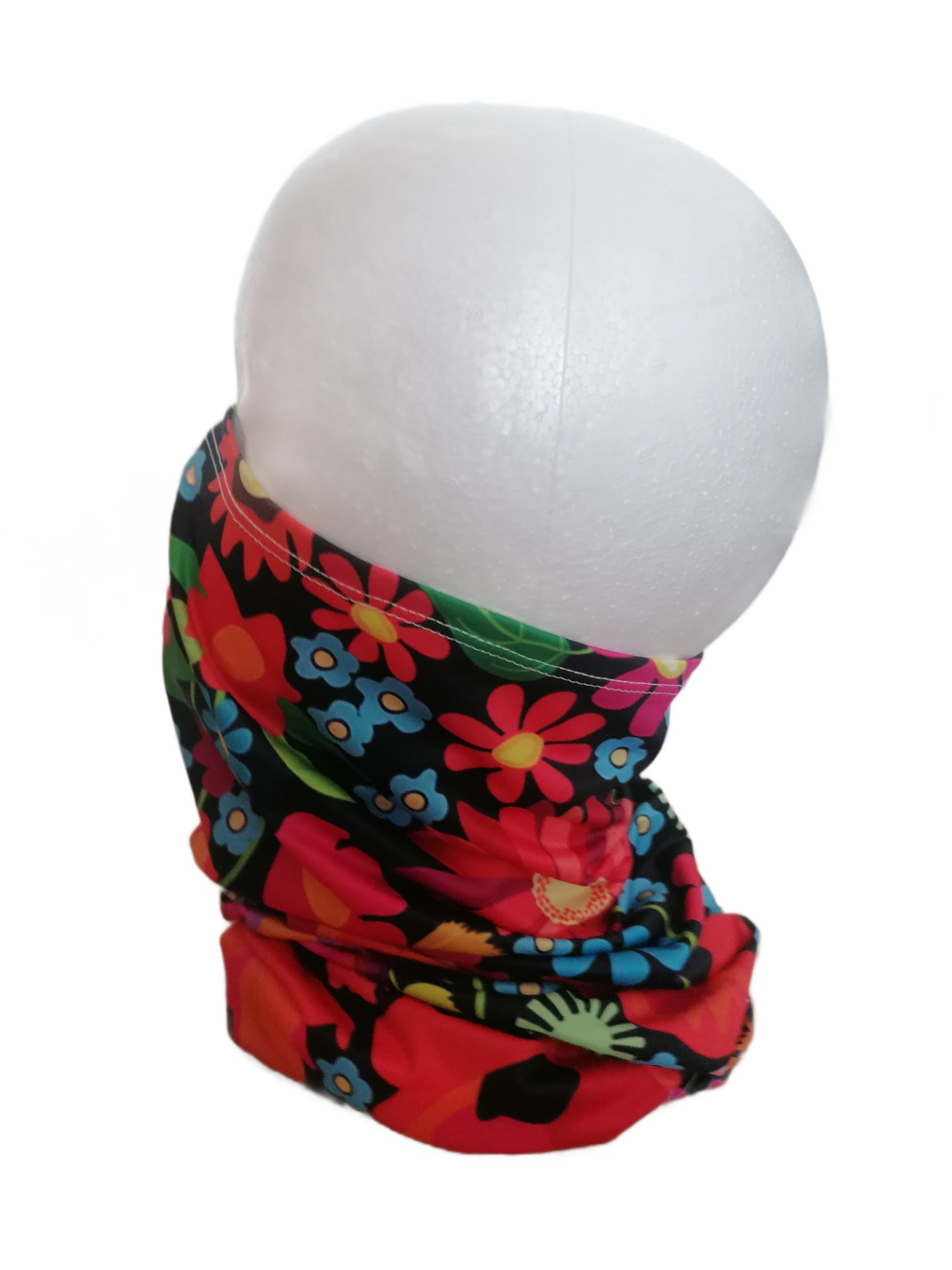 Multifunkčný šál s ľudovým motívom - maky