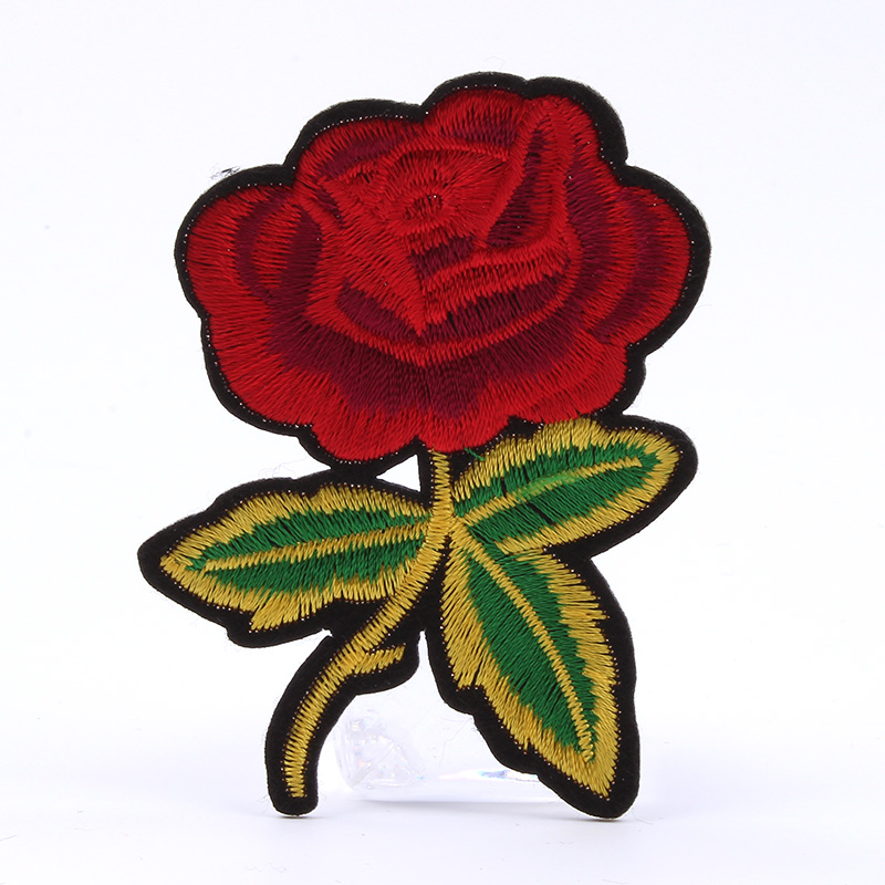 Termo nášivka - ruža 8,3x5,8 cm