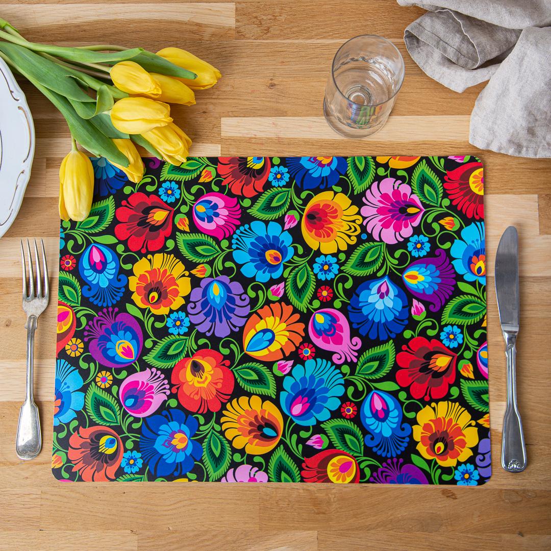 Podložka na stôl 40x30 cm - čierna