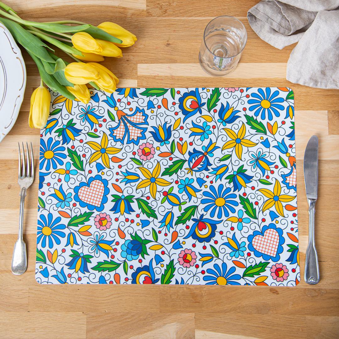 Podložka na stôl 40x30 cm - modrá