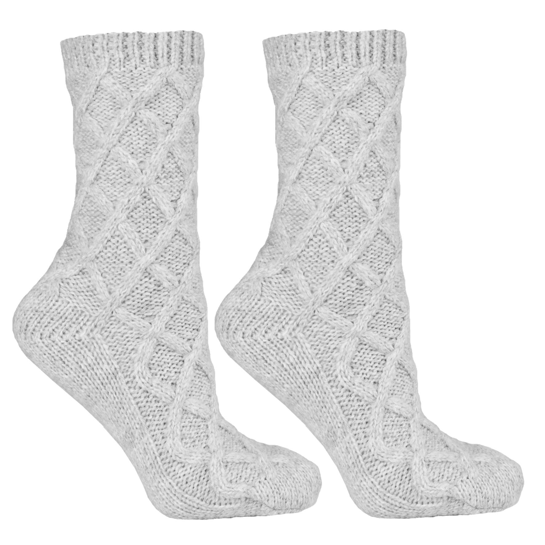 Dámske štrikované ponožky UNI 2. šedá