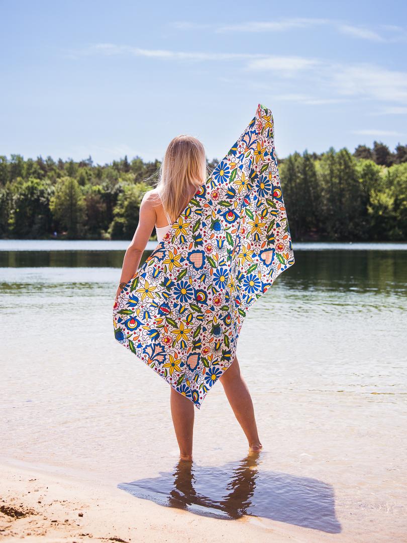 Rýchloschnúci uterák 80x160 cm - modrý