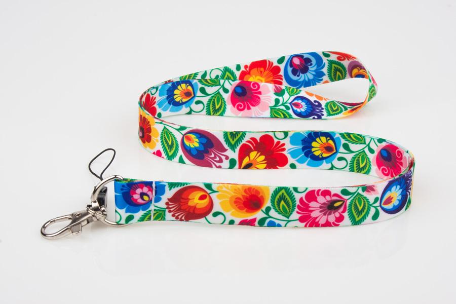 Stuha na kľúče 2cm- biela