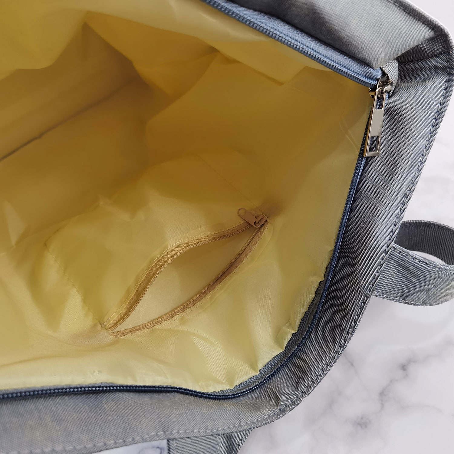 Plátenná taška na plece- veľké oranžové kvety