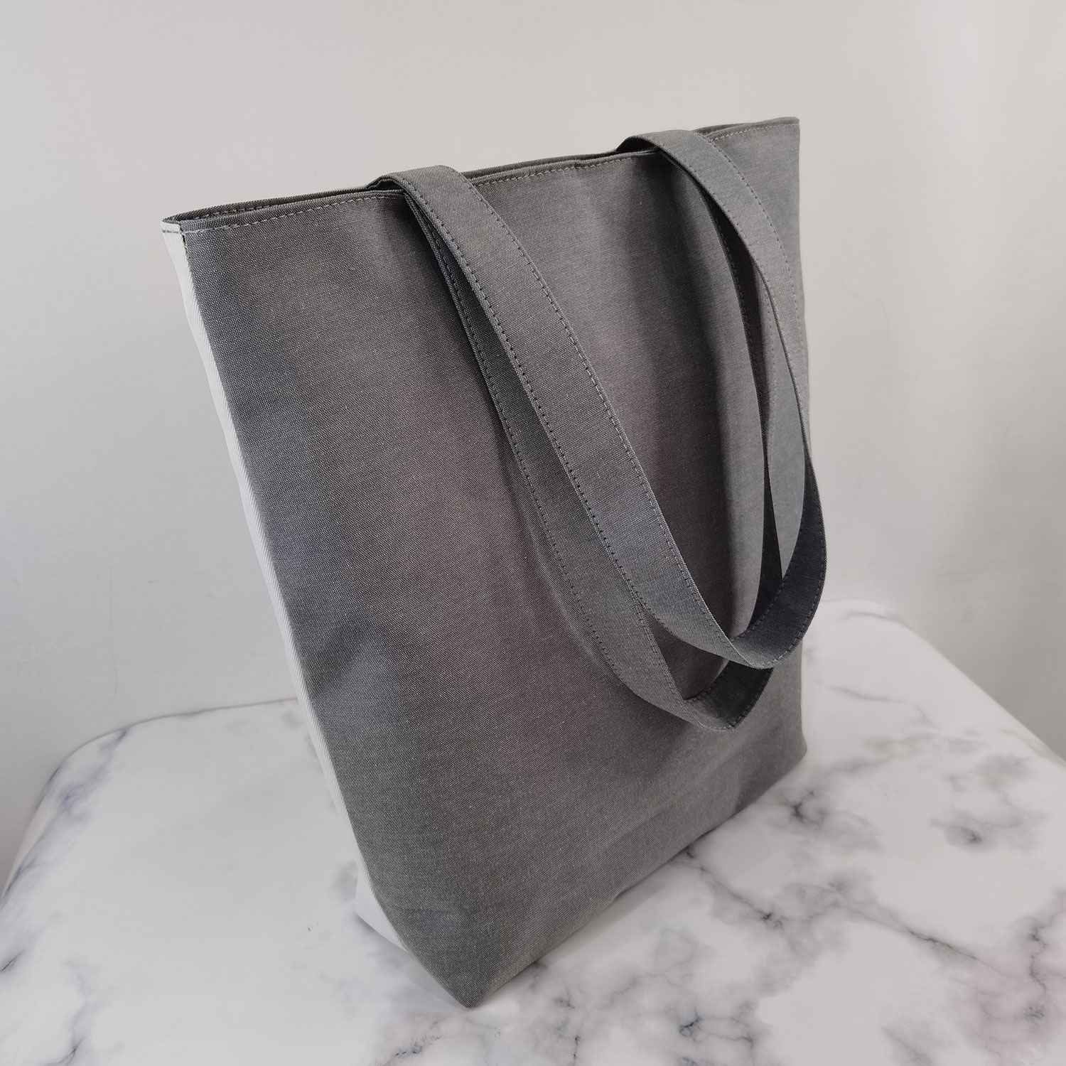 Plátenná taška na plece- veľké oranžové kvety