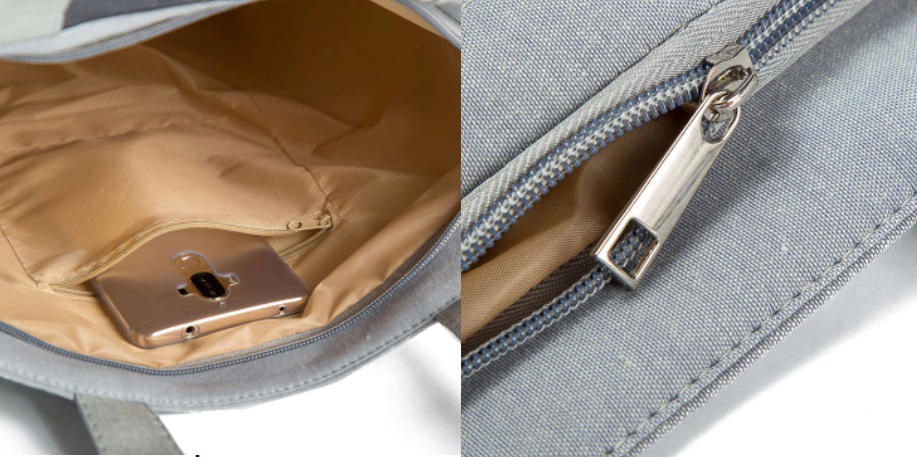 Plátenná taška na plece- veľké oranžové kvety