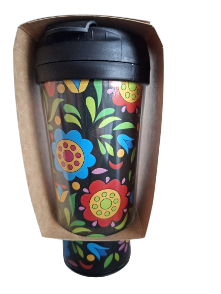 Termohrnček folk čierny 420ml