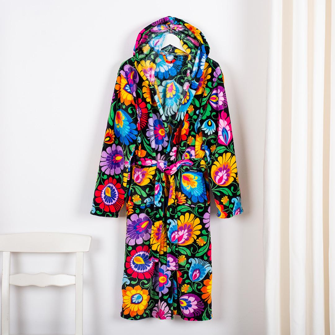 Župan s ľudovým motívom- čierny 