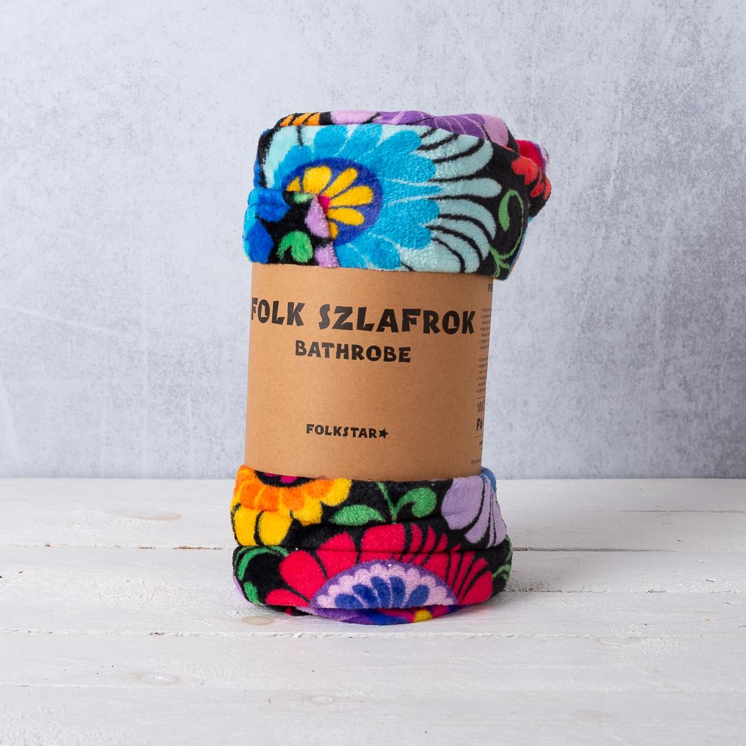 Župan s ľudovým motívom- čierny 